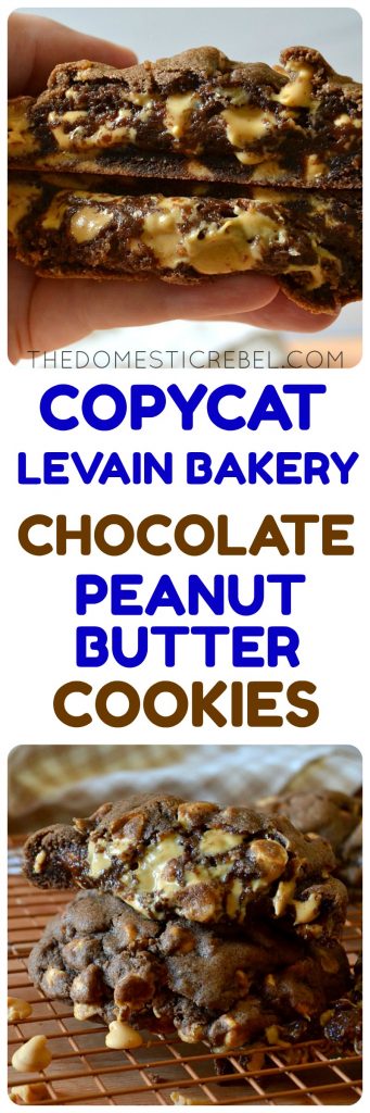 Copycat Levain Bakery Chocolate Peanut Butter Cookies collage