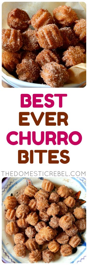 Best Ever Churro Bites photo collage