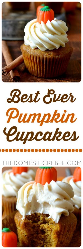 Best Ever Pumpkin Cupcakes photo collage
