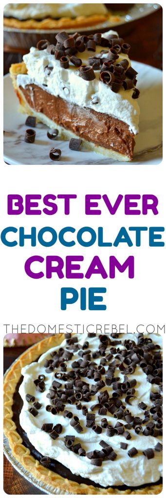 Best Ever Chocolate Cream Pie photo collage
