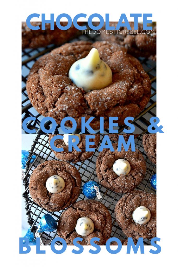 Chocolate Cookies and Cream Blossoms photo collage