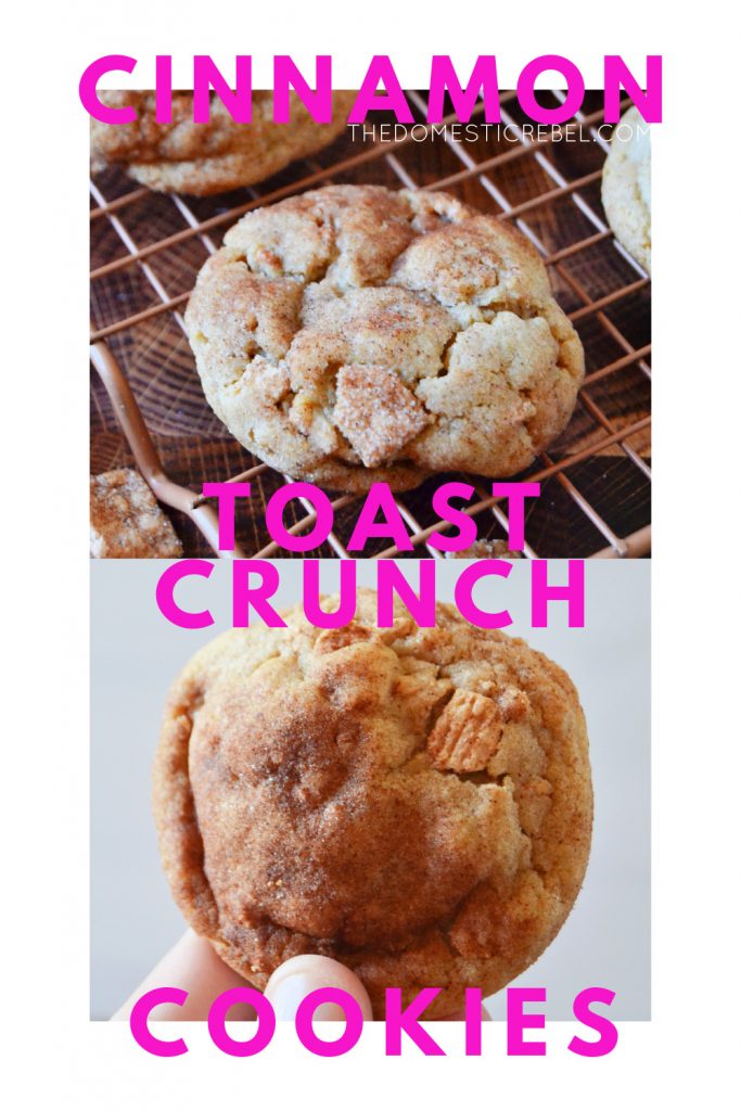 Cinnamon Toast Crunch Cookies photo collage