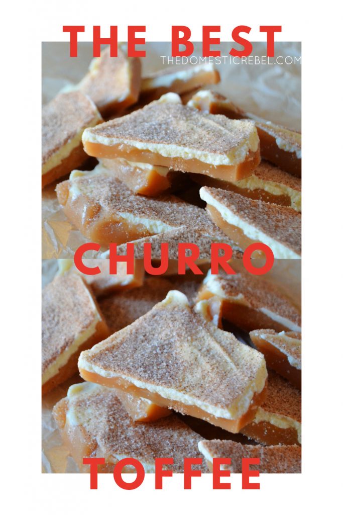 best churro toffee photo collage