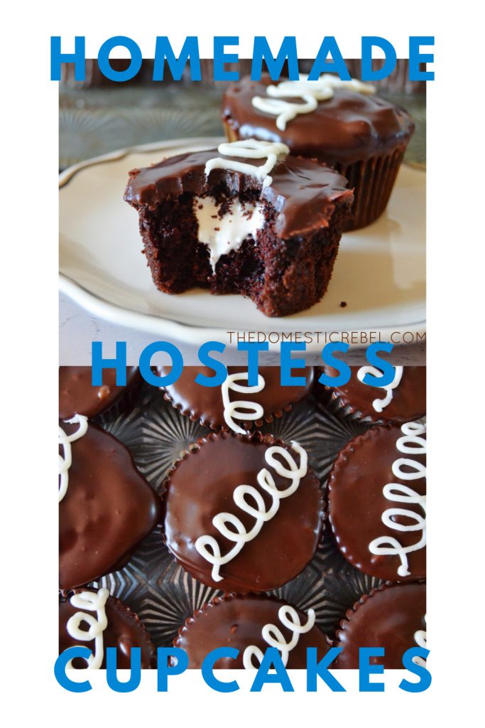 homemade hostess cupcakes photo collage