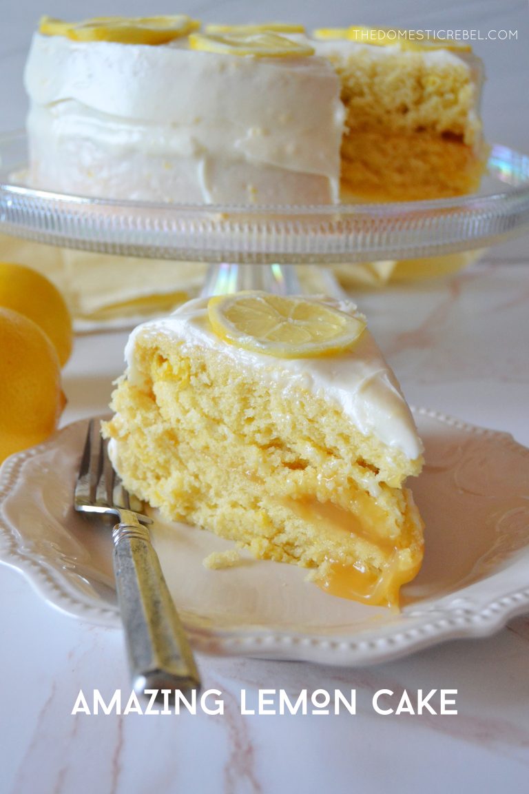 Amazing Lemon Layer Cake | The Domestic Rebel