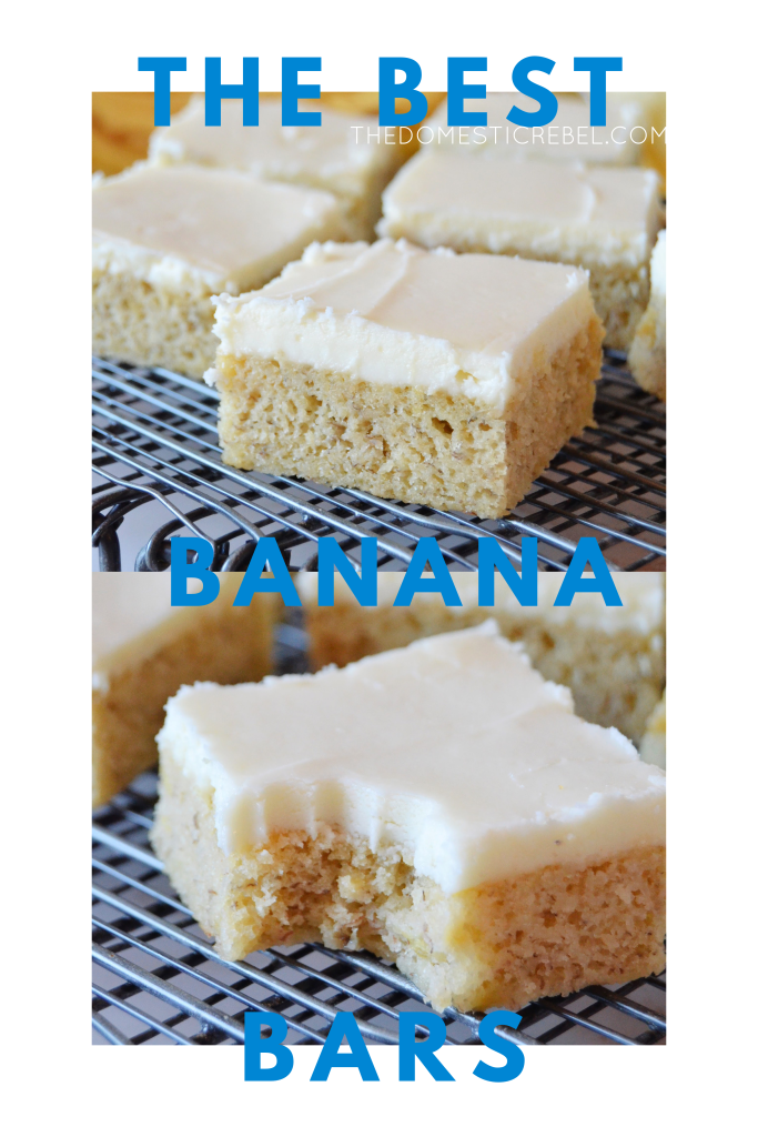 best ever banana bars photo collage